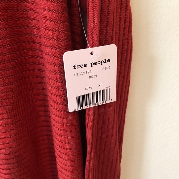 NWT Free People Split Back long sleeve - Picture 6 of 8